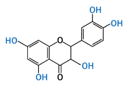タキシフォリンの分子構造